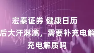 宏泰证券 健康日历  运动后大汗淋漓，需要补充电解质吗